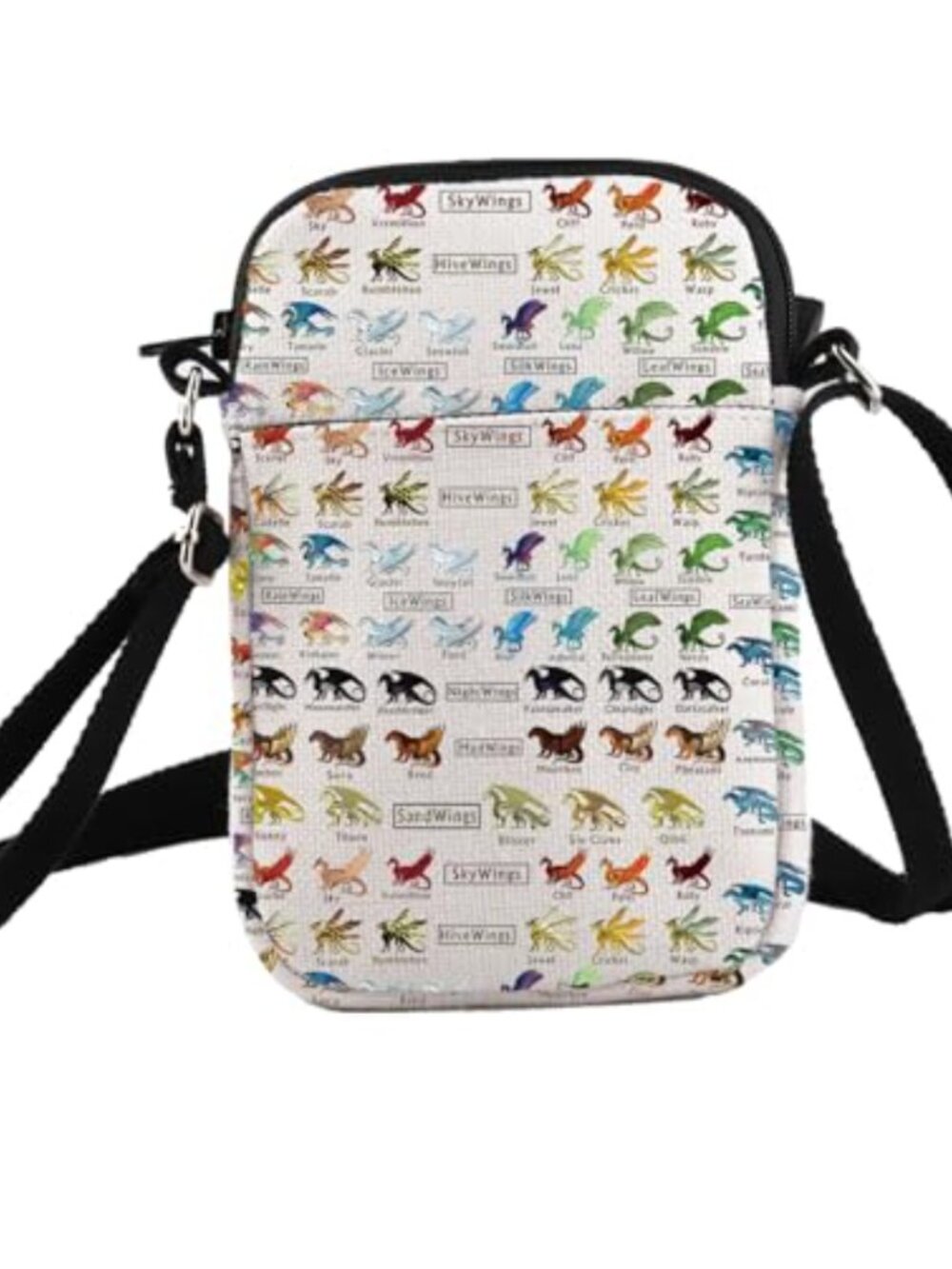 PXTIDY Polyester Crossbody Bag Waterproof Small Dragon Themed Messenger